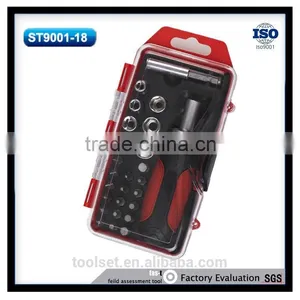 Socket, Bit Set With Ratchet Handle, Extension Bar thumbnail-1