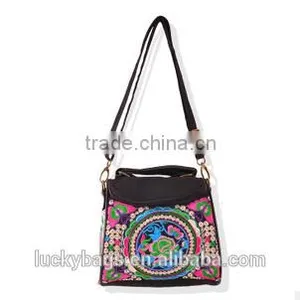 Supply Embroidery Canvas Messenger Bag Shoulder Bags for Women thumbnail-1