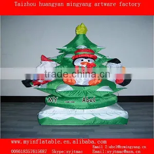 Hot Sell Inflatable Christmas Tree With Snowman thumbnail-1