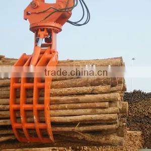ZX55USR Hitachi Excavator Hydraulic Rotating Log Grapple, Wooden and Stone Grapple for Sale thumbnail-4