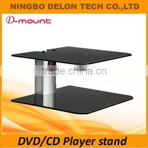 Aluminum Tempered Glass Set Top Box tv Mount Dvd Wall Bracket thumbnail-1