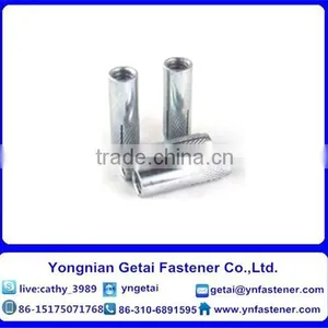 M16 Grade 4.8 Yellow Zinc Plated Drop in Anchor by Mild Steel thumbnail-4