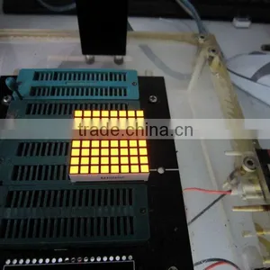 1.2" 8x8 Square Dot AMBER Color Dot Matrix LED Display thumbnail-1