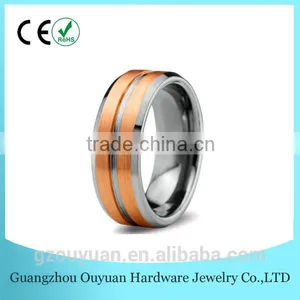 Tungsten Men Wedding Band Ring thumbnail-1