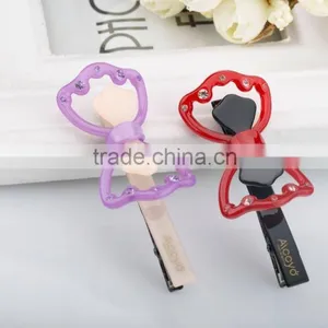 Fashion Colorful Rhinestone Decoration Hair Clip Wholesale Exquisite Bow Hair Clip thumbnail-2