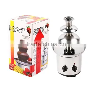 China Factory Supply High Quality Homehold 3 Layers Mini Cheap Chocolate Fountain for Sale thumbnail-3