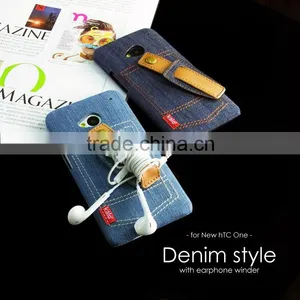 Denim Winder Cases For New HTC ONE Phone Accessory, Mobile Phone Cover thumbnail-2