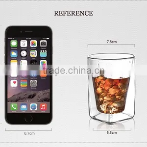 China Supplier Hot Sell Borosil Double Wall Unique Wine Glasses for 200ml thumbnail-4