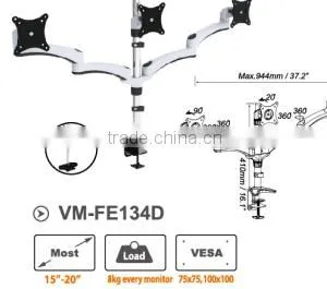 Triple Monitor Stand Monitor Mount Lcd Monitor Mount thumbnail-2