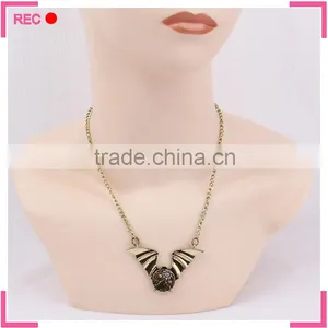 Personalized Necklace With Bat Pendant, Necklaces for Young Girls thumbnail-2