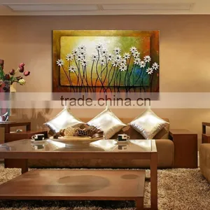 2015 Original Design Outer Wall Decoration Modern Flower Painting thumbnail-1