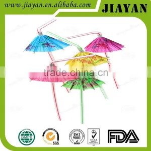 New Design Flexible Drinking Straw With Umbrella/fruit/palm Tree thumbnail-1