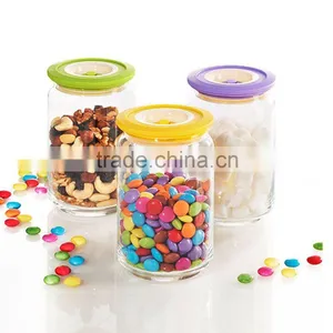 Good Quality Glass Candy Pots Cans Jars Glass Storage Organizer Jar Container thumbnail-1