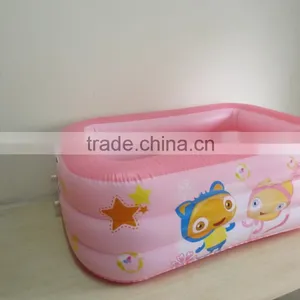 Yiwu Price Pink New Deep Design Inflatable Phthlate Free Pvc Swimming Pool With Custom Logo Printed for Promotion thumbnail-3