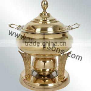 New Handmade Beautiful Chafing Dish for Sale | Top Quality Chafing Dish | New Design Chafing Dish | Brass Made Chafing Dish thumbnail-5