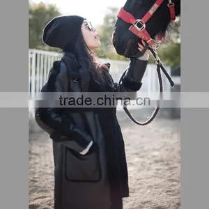 High Quality Women's Fashion Sheepskin Coat With Pockets thumbnail-4