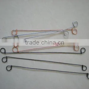 12''Galvanized Loop Tie Wire / 9''Bag Tie Wire /1.5mm Loop Tie Wire Black Annealed/Rebar Tie Wires/twist Wire Tie thumbnail-1