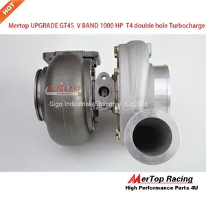 Mertop UPGRADE GT45 V BAND TURBO TURBOCHARGER COMPRESSOR 1000 HP CAPABLE T4 BIG thumbnail-3