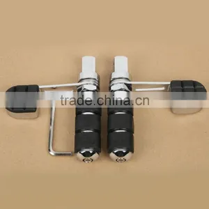 Chrome Skull Foot Peg Footrest Heel Stirrup Rest For Honda VTX1800 VTX1300 2002-2011 10 thumbnail-1