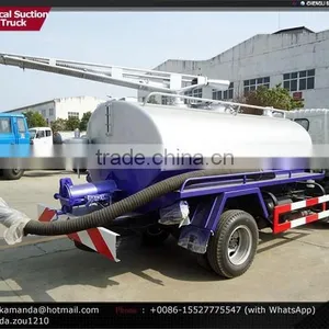 Dongfeng 4*2 95hp Small 4000-5000 Liter Vacuum Tank Truck Vacuum Truck Sale Vacuum Tankers for Sale thumbnail-4