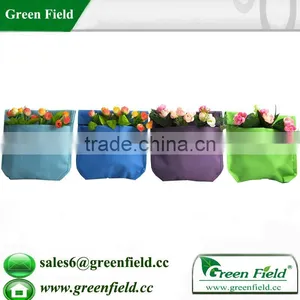 Vertical Garden Flower Planter Bag,green Felt Hanging Flower Bags thumbnail-1