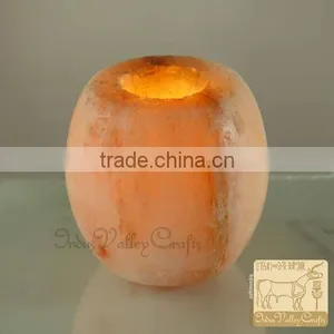 Apple Shape Salt Crystal Candle Holder thumbnail-1
