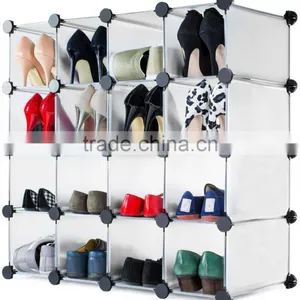 PP DIY Interlocking Shoe Organizer/Rack for 20 Pairs thumbnail-1