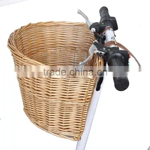 Wicker Bicycle Basket With Leather Straps Bike/Cycle Shopping Trolley thumbnail-1