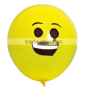 Customized Rubber Decorative Christmas Kid Toys Emoji Balloon For Factory thumbnail-4