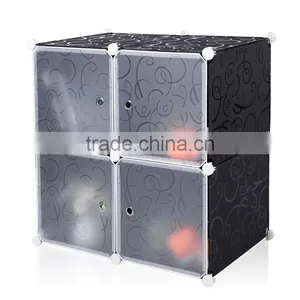 Store More Multi- Use DIY PP Storage Cube, Black, Cube of 4 thumbnail-2