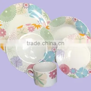 20pcs Porcelain Dinner Plate With Decal Printing 20pcs Dinnerware Sets thumbnail-5