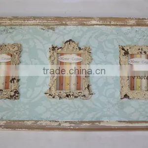 2016 New Style Decorative Antique Wooden Multi Photo Frame With Resin Decor thumbnail-2