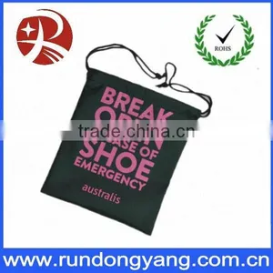 Hot Sales Customize Recycled Drawstring Shoe Bag With Logo Printed thumbnail-1
