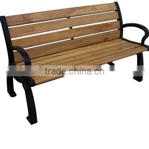 Wooden Cast Iron Park Bench thumbnail-5
