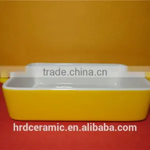 Microwave Safe Porcelain Dish Unique Bakeware With Handle thumbnail-2