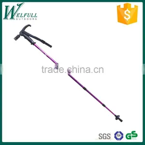 Telescoping Walking Canes With Flashlight 9 LED, Aluminum 7075, 4 Sections, SZ19004 thumbnail-1