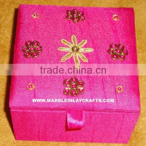 Zari Embroidery Decorative Box thumbnail-1