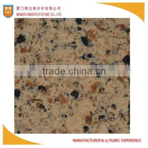 Brown Artificial Quartz Stone With Black Spot thumbnail-1