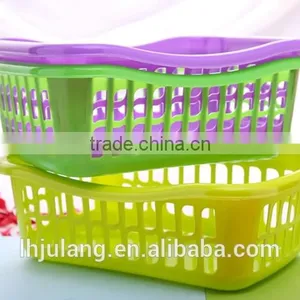 Useful Medium Size Plastic Storage Basket/plastic Large Hollow Out Washing Basket thumbnail-4