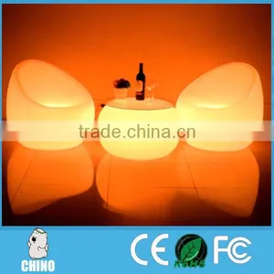 Plastic Bar Furniture Led Chair Lighted Glowing Led Chair Sofa thumbnail-2