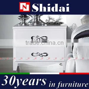 White Night Stand Bedside Table Wooden Bedroom Side Nightstand Cabinet Drawer N-33 thumbnail-1