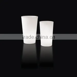 Rechargeable Waterproof LED Bar Furniture, 43'' High Portable LED Lighted Planter Pot thumbnail-1