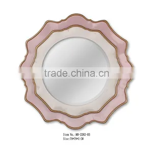 Float Shape Pink Decorative Wall Mirror MH-2282-03 thumbnail-1