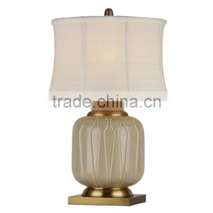 BISINI Luxury Decorative White Gilding Ceramic Table Lamp thumbnail-1