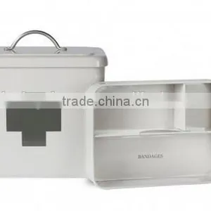 Metal Medicine Chest Medical Kit Emergency Box thumbnail-2
