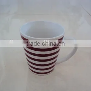 V Shape Funnel Stoneware Tea Coffee Mug thumbnail-3