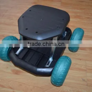 Garden Work Seat Cart With Plastic Storage Tray TC4501P thumbnail-4