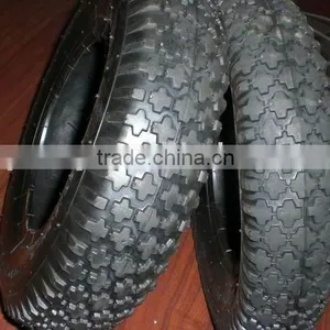 Diamond Pattern 350/400-8 Wheelbarrow Tyre thumbnail-1