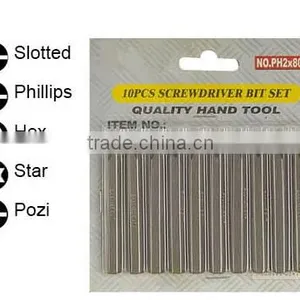 2017 Yute 10PCS 80mm Screwdriver Bits Set&security Screwdriver Bit Set&interchangeable Screwdriver Set thumbnail-1