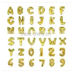 16 Inch Foil Letter Number Foil Balloons Birthday /Wedding Party Decorative Foil Balloons thumbnail-2